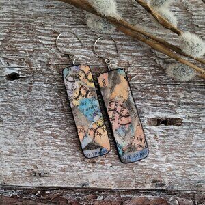 HANDCRAFTED PAINTED DROP EARRINGS